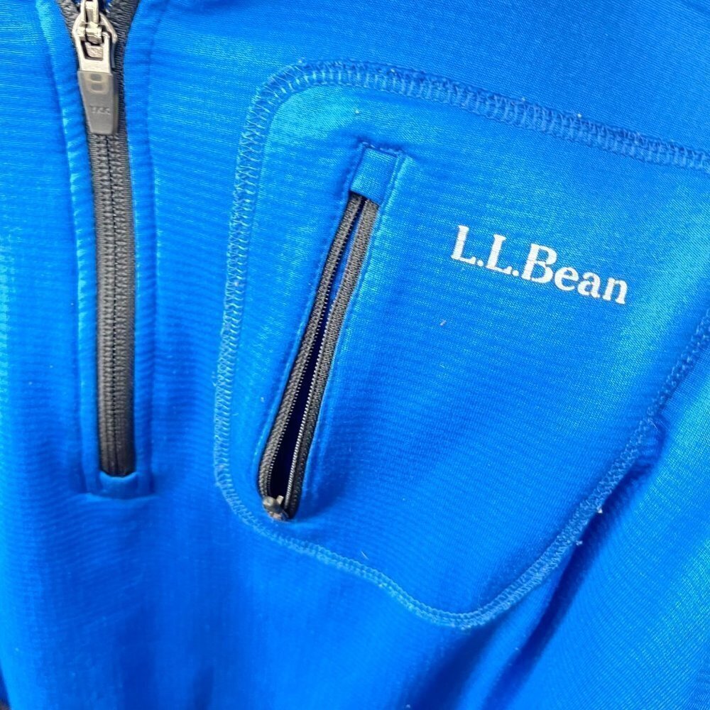 L. L. Bean Men's Blue 1/4 Zip Pullover- Size XXL Tall‎ - Picture 2 of 6